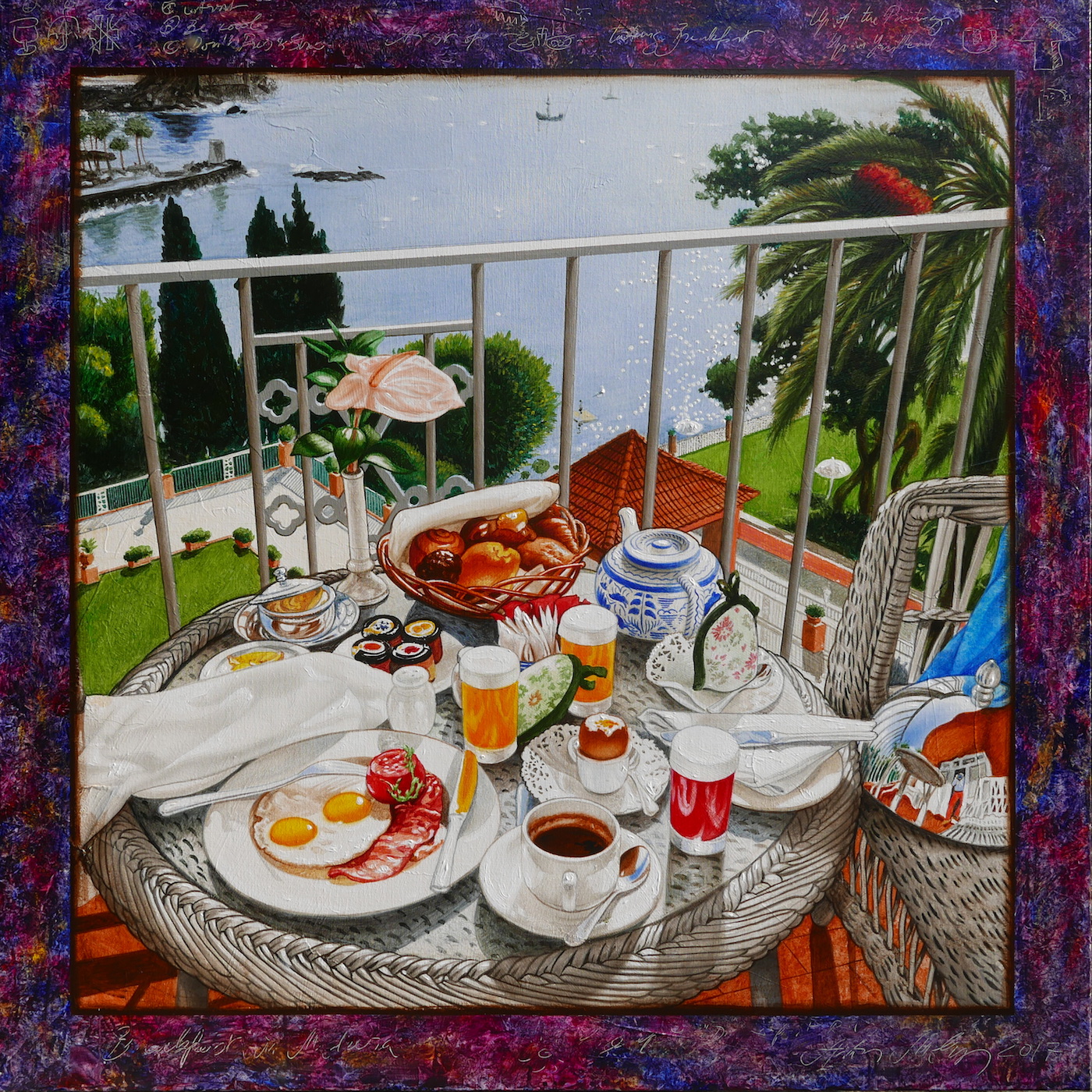Breakfast in Madeira 100 x 100 cm 2017