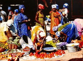 MarchÃ© de Bamako 130 x 97 cm 2017