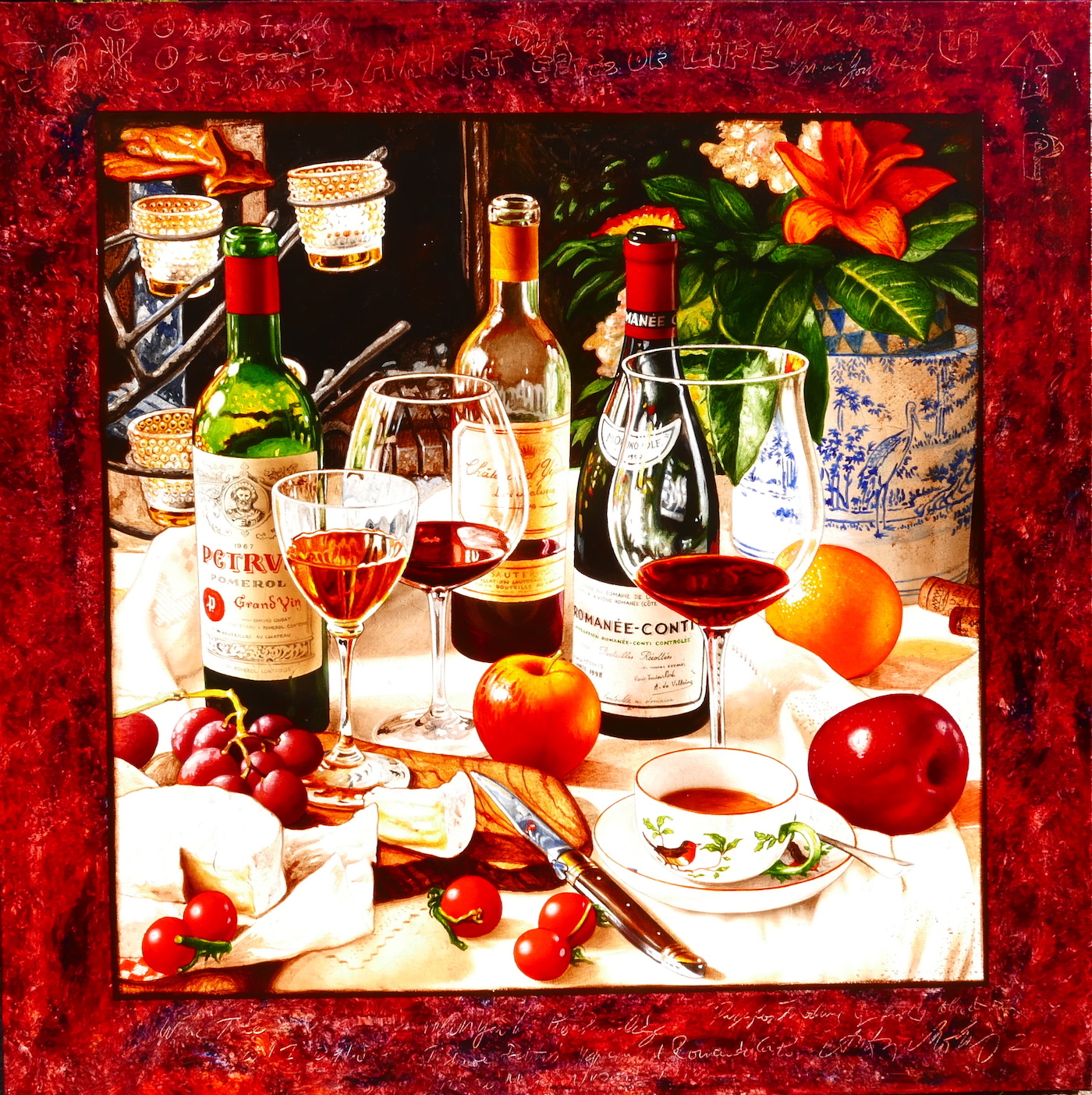 Wine Time 100 x 100 cm 2017