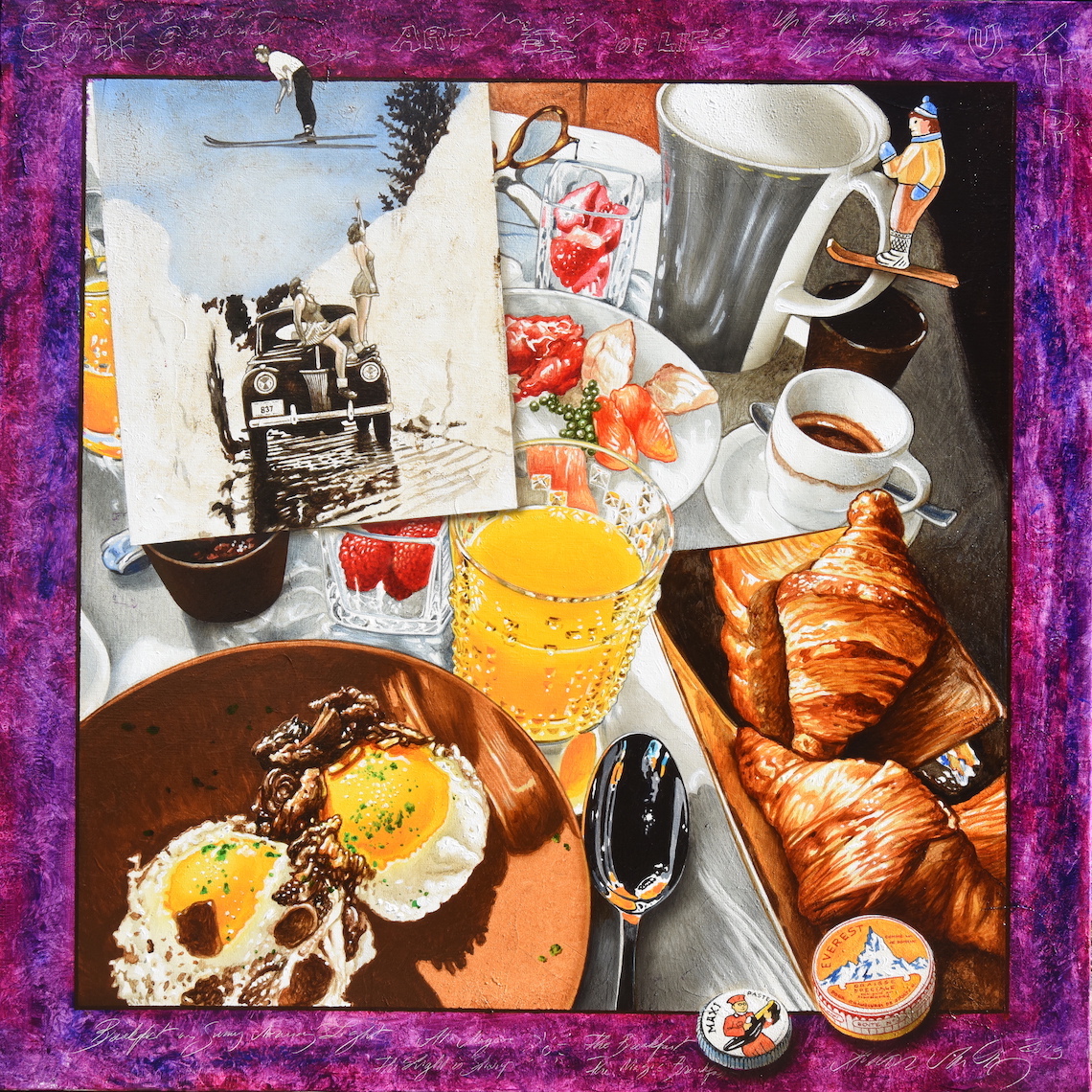 Breakfast in the mountain 90x90 2019