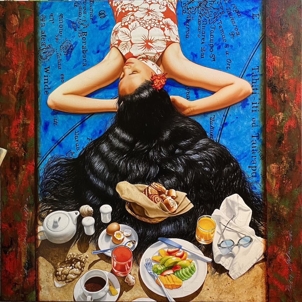 Breakfast on Bleack Pearl Hair 130x130  2021